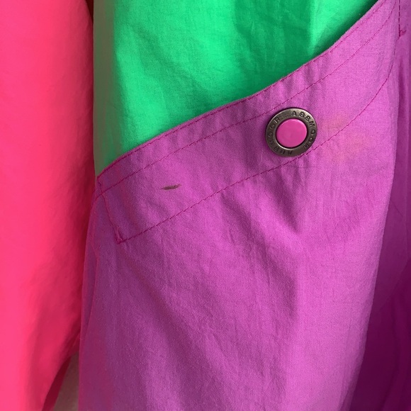 80βs Womenβs Neon Jacket Multi Colored Workout Pink - Picture 2 of 10